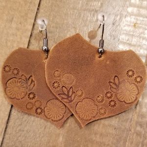 Leather ear rings